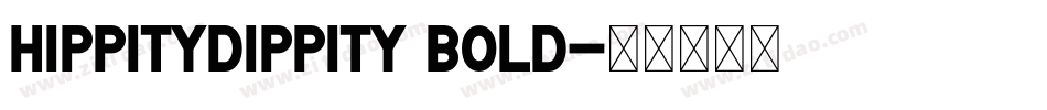 HippityDippity Bold字体转换